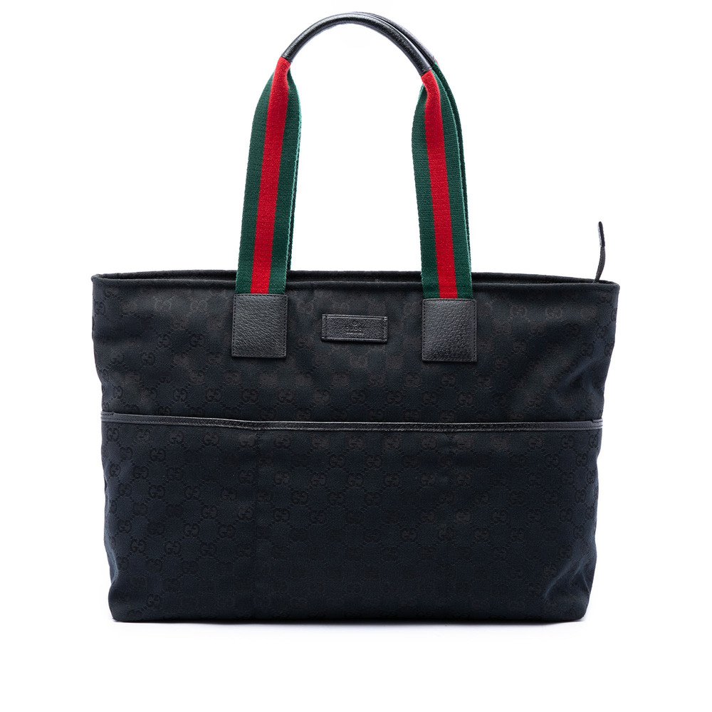 Pre-Loved Gucci GG Canvas Web Tote